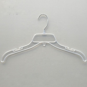 Nhà Máy Bán Buôn Nhựa Móc 485 PS Hiển Thị Trong Suốt Móc Áo 15 Inch Quần Áo Tủ Quần Áo Phòng Tắm Ướt Khô Tiêm - Product Image 1