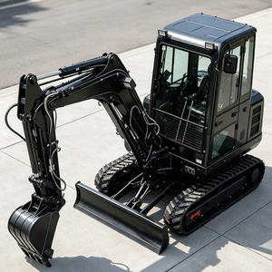Mini-excavatrice 3 tonnes avec moteur Euro 5 certifié CE, livraison gratuite, petite pelle pour la rénovation urbaine et les espaces restreints, idéale pour les entreprises de location - Product Image 4