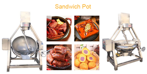 Máquina Mezcladora Industrial Personalizada Lerford, Olla de Cocción Industrial con Calentamiento Eléctrico y Doble Pared para Cocinar Alimentos - Product Image 4