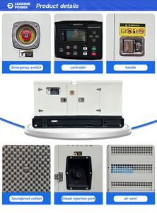 เครื่องกำเนิดไฟฟ้าแบบเงียบ 20kW 30kW 40kW 50kW |   เครื่องกำเนิดไฟฟ้าอุตสาหกรรมแบบระบายความร้อนด้วยน้ำ 3 เฟส สตาร์ทอัตโนมัติ พร้อมหลังคาเก็บเสียง - Product Image 3