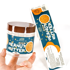 Étiquettes personnalisées pour bouteilles et pots alimentaires en vinyle, directement de l'usine |   Étiquettes adhésives imperméables, multicolores, estampage à chaud, emballage haut de gamme, ISO - Product Image 1