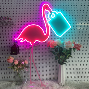 LED Neon <b>Light</b>, multi-color <b>wall</b> decor, <b>plug</b> powered, static display, ideal for bar decoration. - Product Image 3