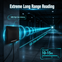 Lecteur RFID UHF intégré Impinj E710, antenne 9dBi, portée de 15 m, étanche IP67, pour la gestion automatique des parkings