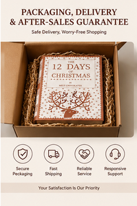 <b>Christmas</b> <b>Chocolate</b> Box Individual Compartments Precision Die Cut Custom Logo Seasonal Gifts <b>Chocolate</b> <b>Advent</b> <b>Calendar</b> Box - Product Image 3