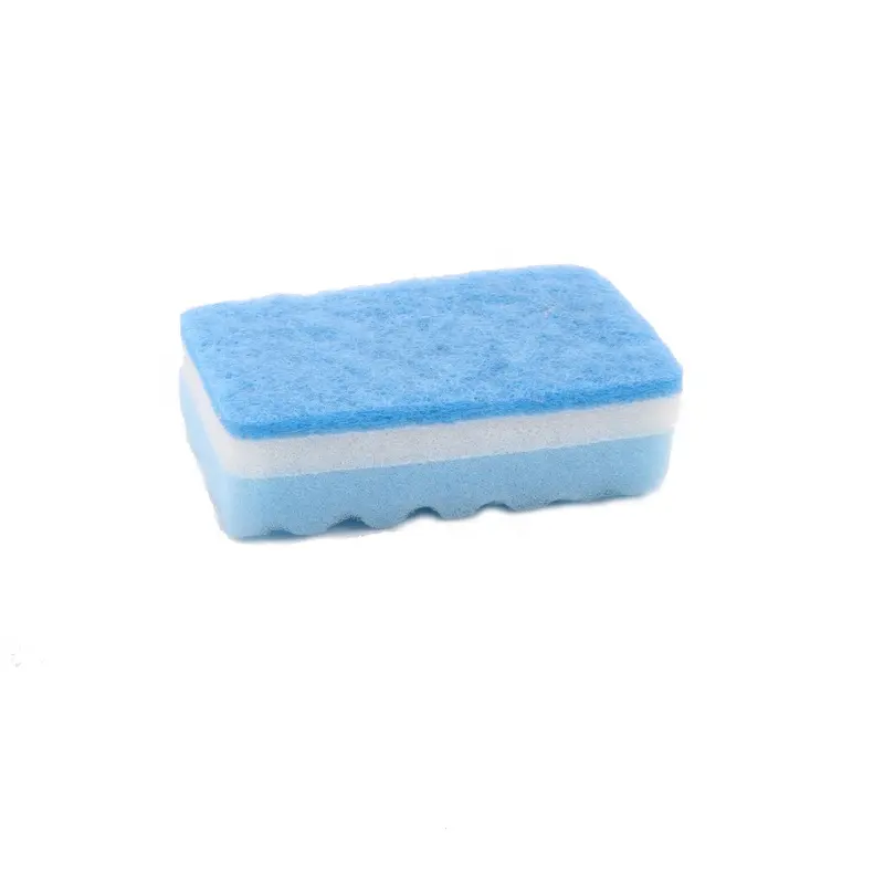 Professional Superb Quality Soft Durable Kitchen ripple Sponge Scourer for stubborn stains cleaning