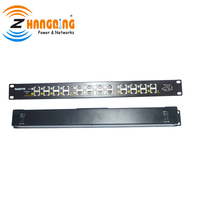 Injecteur PoE Gigabit 12 ports 1U, panneau de brassage PoE multiport à montage en rack 100/1000 Mbps pour MikroTik
