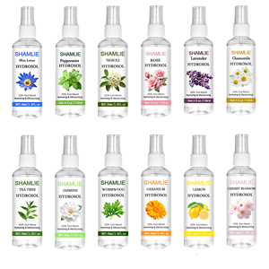 En stock – 12 types – 118 ml – Hydrolat pur à 100 % <span class=keywords><strong>de</strong></span> citron, jasmin, arbre à thé, rose et fleur <span class=keywords><strong>de</strong></span> cerisier – Brume tonifiante – OEM - Product Image 1