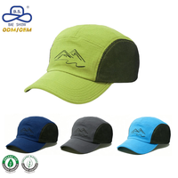 Casquettes de camping d'extérieur en tissu nylon respirant de qualité supérieure, fabriquées par une usine OEM, avec logo personnalisé, faible MOQ pour la promotion de nouvelles marques