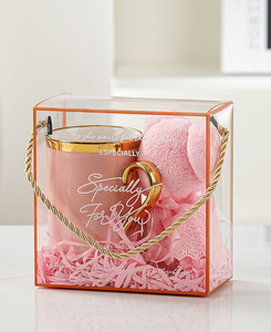 Set di Tazze in Ceramica con Asciugamani, <span class=keywords><strong>Regalo</strong></span> di Compleanno <span class=keywords><strong>per</strong></span> Sorella, <span class=keywords><strong>Mamma</strong></span>, Insegnante, Collega, <span class=keywords><strong>Regalo</strong></span> di Ringraziamento, Souvenir Aziendali, Regali <span class=keywords><strong>per</strong></span> Ragazze - Product Image 4