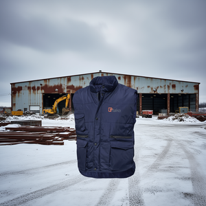Gilet d'hiver multi-poches Ttake bleu taille S, vêtements de travail isolés chauds et sécuritaires - Product Image 3