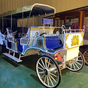2026 Calèche de tourisme de haute qualité, électrique, rose royal, de fabrication, type calèche à chevaux ou électrique, calèches Victoria - Product Image 3
