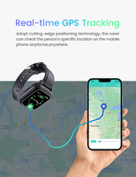 Montre GPS Tracker 4G pour enfants-Surveillance à distance, alarme SOS et contrôle des applications