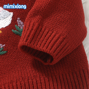 Nuevo Estilo Mimixiong Suéteres y Cárdigans <span class=keywords><strong>de</strong></span> <span class=keywords><strong>Punto</strong></span> con Lindo Patrón Bordado para Recién <span class=keywords><strong>Nacido</strong></span> Ropa para Niños - Product Image 5