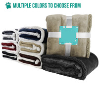 Jeté de couverture Sherpa pour canapé, couverture réversible chaude et douce et confortable pour canapé-lit, grande couverture de voiture en peluche épaisse