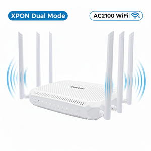 ZC-521T Zikun Xpon Onu 4GE 2พอตท์ Catv Dual Band WiFi AC2100 GPON EPON FTTH พร้อมการรับประกัน5ปีสำหรับ ISP - Product Image 3