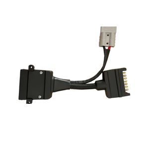 Aangepaste 12-pins platte naar 7-pins platte aanhangeradapterkabel, stekkerkabelboom met 2-weg zware stroomaansluiting - Product Image 4