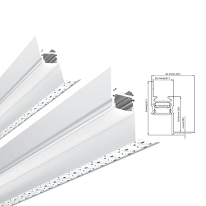 Lõm thấp chói bóng LED ánh sáng PC khuếch tán vách thạch cao nhôm LED chiếu sáng hồ sơ kênh cho tường trần chiếu sáng - Product Image 1