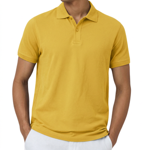 Camiseta Polo de Lujo para Hombre de Algodón Orgánico, Anti-Pilling, Resistente, Ropa de Trabajo, Proveedor de Fábrica OEM, Venta al Por Mayor del Fabricante - Product Image 1