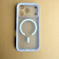 Coque magnétique translucide mate givrée antichoc pour iPhone 18 Pro Max 17, compatible avec la charge sans fil et anti-traces de doigts