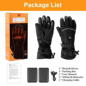 Guantes calefactables con batería recargable Guantes calefactores eléctricos impermeables Guantes calefactables con batería - Product Image 4
