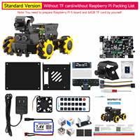 Modelos grandes AI Raspbot V2 Mecanum Wheel Car basado en OpenCV y programación Python para ROS2 Humble Raspberry Pi 5