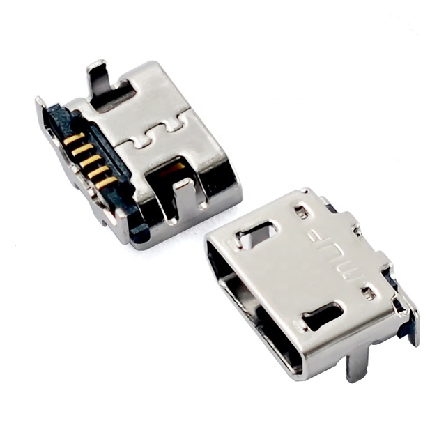 MUP Micro Usb Female Connector 5P Pcb DIPX4 Usb Holder Housing Socket for Mobile Charger IoT Hot Sale in Asia India South Africa