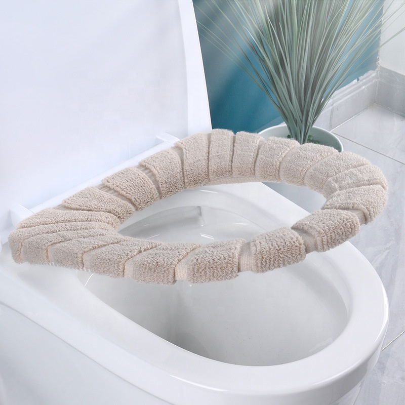 Удобный бархатный коралловый чехол для сиденья унитаза, зимний чехол для унитаза, бытовой моющийся коврик для одежды, чехол для сиденья, крышка