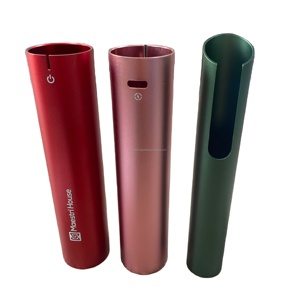 <span class=keywords><strong>Tube</strong></span> rond en aluminium extrudé personnalisé avec logo, anodisé, percé, soudé, découpé, pour boîtier de batterie externe ou lampe torche - Product Image 1