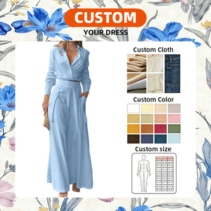 Set da Donna Personalizzato OEM: Top Corto Bianco con Scollo a V e Maniche Lunghe, Pantaloni a Gamba Larga a Vita Alta, Stile Casual Chic - Product Image 3