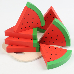 Creative Realistic Watermelon Slice Toy Simulation Fruit Model Set Multifunctional Educational Sensory Play Prop for Kids - Product Image 1