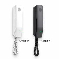 Téléphone IP Hôtelier Grandstream GHP610 2 SIP 10 numéros à composition rapide Voix HD Opus Conférence 3 voies Anti-tremblement GDMS Programmable POE
