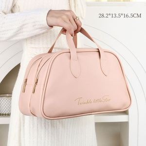 Travel Accessories Customized Pu Makeup <b>Bag</b> with Waterproof Compartments Skincare Storage <b>Toiletry</b> Wash <b>Bag</b> Cosmetic Pouch - Product Image 5