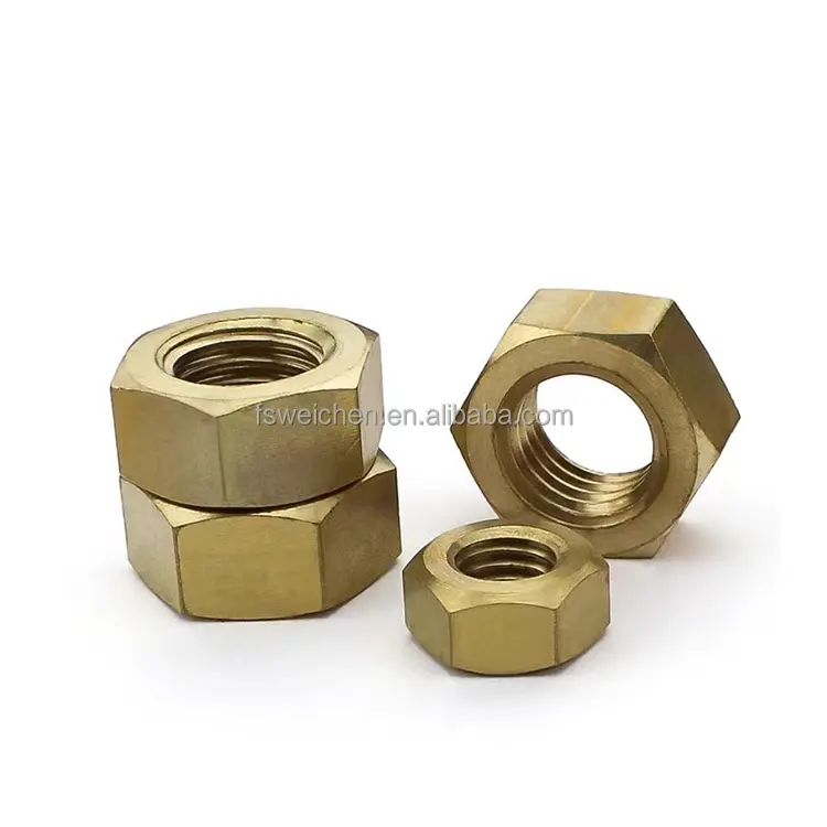 Hex Nuts น็อตทองเหลืองความแข็งแรงสูง M2 M6 M8