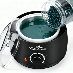 Cuentas profesionales de depilación <span class=keywords><strong>Facial</strong></span> de <span class=keywords><strong>cera</strong></span> de frijol de 400g para mujeres, <span class=keywords><strong>cera</strong></span> dura botánica con fragancias de leche de aloe de coco rosa - Product Image 4