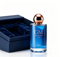 Flacon de parfum vide de luxe mat haut de gamme 50/100 ml pour homme, en verre écologique avec base épaisse et couvercle haut de gamme