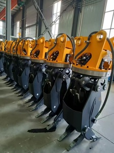 Best Verkopende Hout Steen Hout <span class=keywords><strong>Log</strong></span> Loader <span class=keywords><strong>Grapple</strong></span> Lier Kraan Zag Logging 20 Ton Graafmachine Bevestiging Voor Kubota U35 - Product Image 4