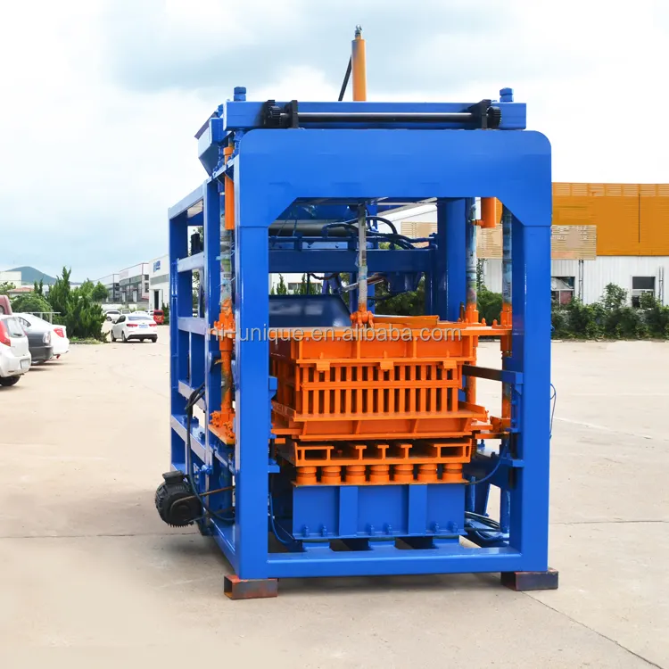 Automatic Hydraulic Pressure QT4-15 Hollow Interlocking Brick Block Making Machine for sale