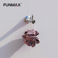 Ensemble d'accessoires de salle de bain en cuivre chromé, design contemporain, luxe hôtelier, sept pièces, FUNMAX ZFB