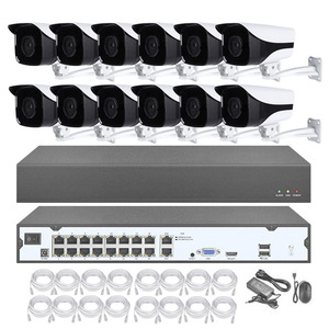Système de caméra Poe 16CH 8MP Poe Nvr Kit 4K Bullet <span class=keywords><strong>Outside</strong></span> IP CCTV Surveillance Système de caméra de sécurité - Product Image 1