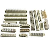 Conector Euro de 2.54mm, 10, 20, 30, 32, 48, 64, 94 Pines, Hembra/Macho, DIN 41612, Latón, PCB, Recto, Vertical, Ángulo Recto