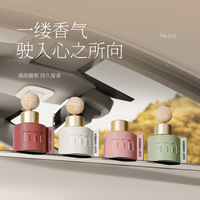 Diffuseur d'arômes portable pour voiture de 50 ml, désodorisant, ornement parfumé, idéal pour la décoration de la voiture et de la maison, parfait comme cadeau
