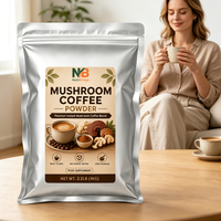 Poudre de café aux champignons Lion's Mane et Chaga pour la concentration et l'énergie, fabrication OEM en gros par une usine chinoise, marque privée