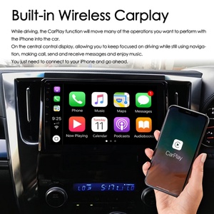 Autoradio Android 13 avec commande vocale IA pour Toyota Alphard Vellfire AYH30 2018, GPS, CarPlay sans fil, lecteur multimédia vidéo - Product Image 4