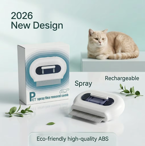 Peine Pulverizador Antipulgas para Mascotas OEM 2026 Últimos Modelos para Gatos y Perros, Impermeable IPX6, Recargable, Ecológico, Accesorios para Perros - Product Image 2