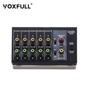 Mixer Audio <span class=keywords><strong>Professionale</strong></span> Voxfull a 10 Canali Console di Mixaggio con Alimentazione Scheda Audio Modello MAX10 Voce Regolabile per Applicazioni Audio - Product Image 1