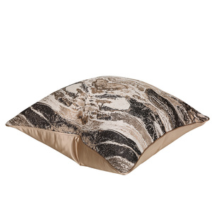 Fodera per <span class=keywords><strong>cuscino</strong></span> di design 20*20 18*18 paesaggio astratto <span class=keywords><strong>federa</strong></span> per <span class=keywords><strong>cuscino</strong></span> <span class=keywords><strong>marrone</strong></span> nera di lusso per fodera per <span class=keywords><strong>cuscino</strong></span> del divano della camera da letto del soggiorno - Product Image 2