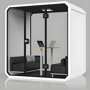 Sala de Reuniones Modular Insonorizada, Espacio de Trabajo de Oficina Ecológico, Cabina Insonorizada Privada para Bibliotecas Interiores y Aeropuertos - Product Image 1