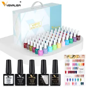 Factory Wholesale VENALISA VIP3 New Arrival 60 Perfect Colors Gel Polish Kit Upgrage 7.5ml Young Colors Classic Nail Gel Set