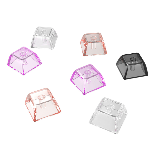 DIY Mechanical Keyboard PC Material Blank Profile 1u Transparent XDA Keycap