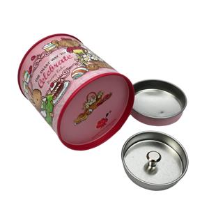 Lata redonda de calidad alimentaria con doble tapa, diseño vintage de conejo de dibujos animados, caja metálica para galletas, dulces, té, regalos. - Product Image 2